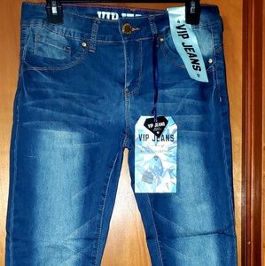 Blue jean skinny jeans